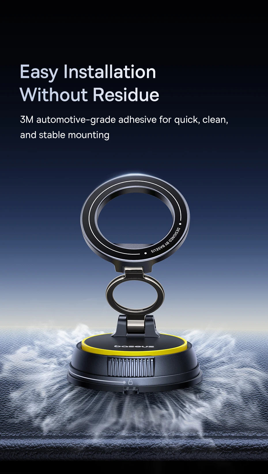 360° Magnetic Car Phone Mount – Hands-Free