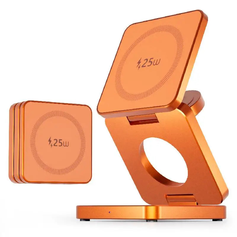 3-in-1 Magnetic Charger for iPhone, Watch & AirPods