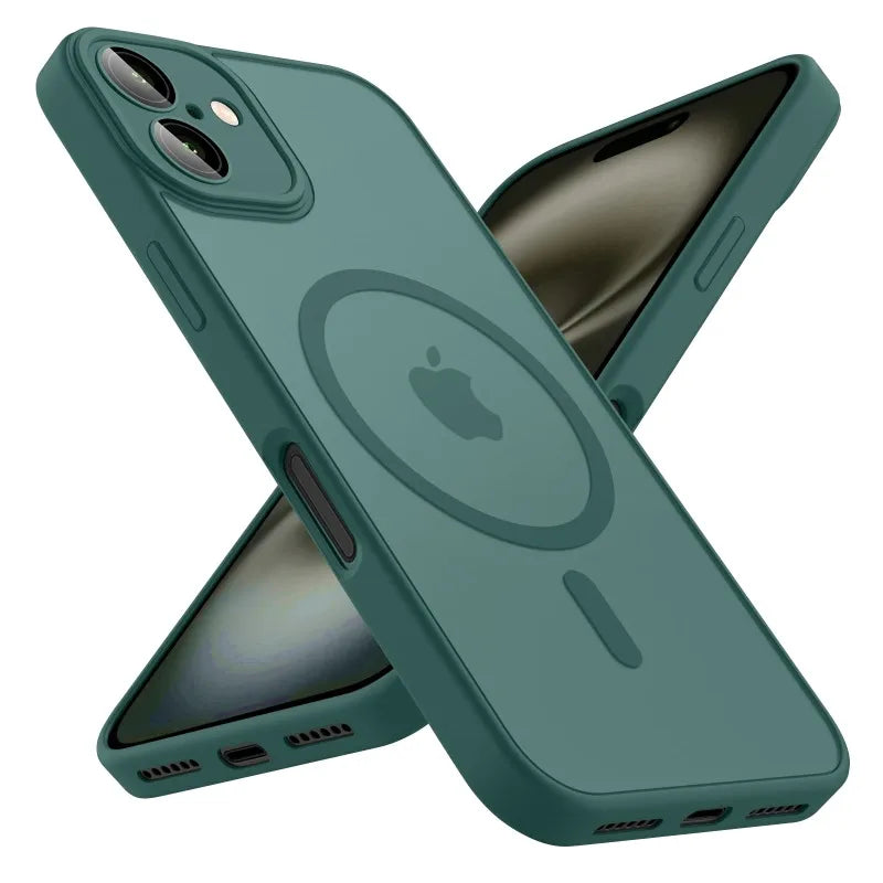 iPhone Magnetic Clear Case – Matte, Compatible with iPhone 11–17