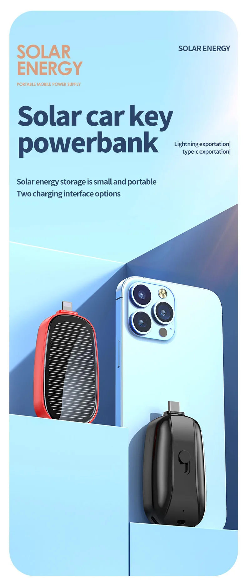 Mini Keychain Power Bank – Fast Charging Portable Phone Charger