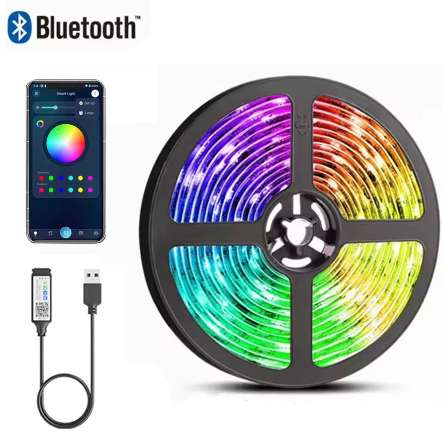 RGB LED Strip Lights – USB, App Controlled TV Backlight