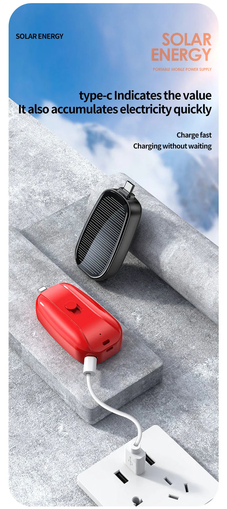 Mini Keychain Power Bank – Fast Charging Portable Phone Charger