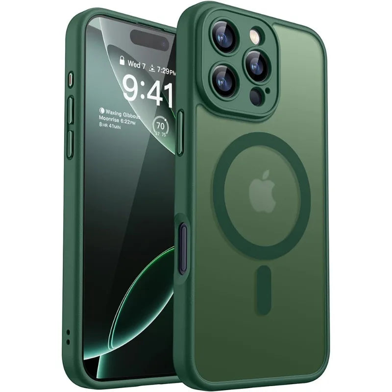 iPhone Magnetic Clear Case – Matte, Compatible with iPhone 11–17