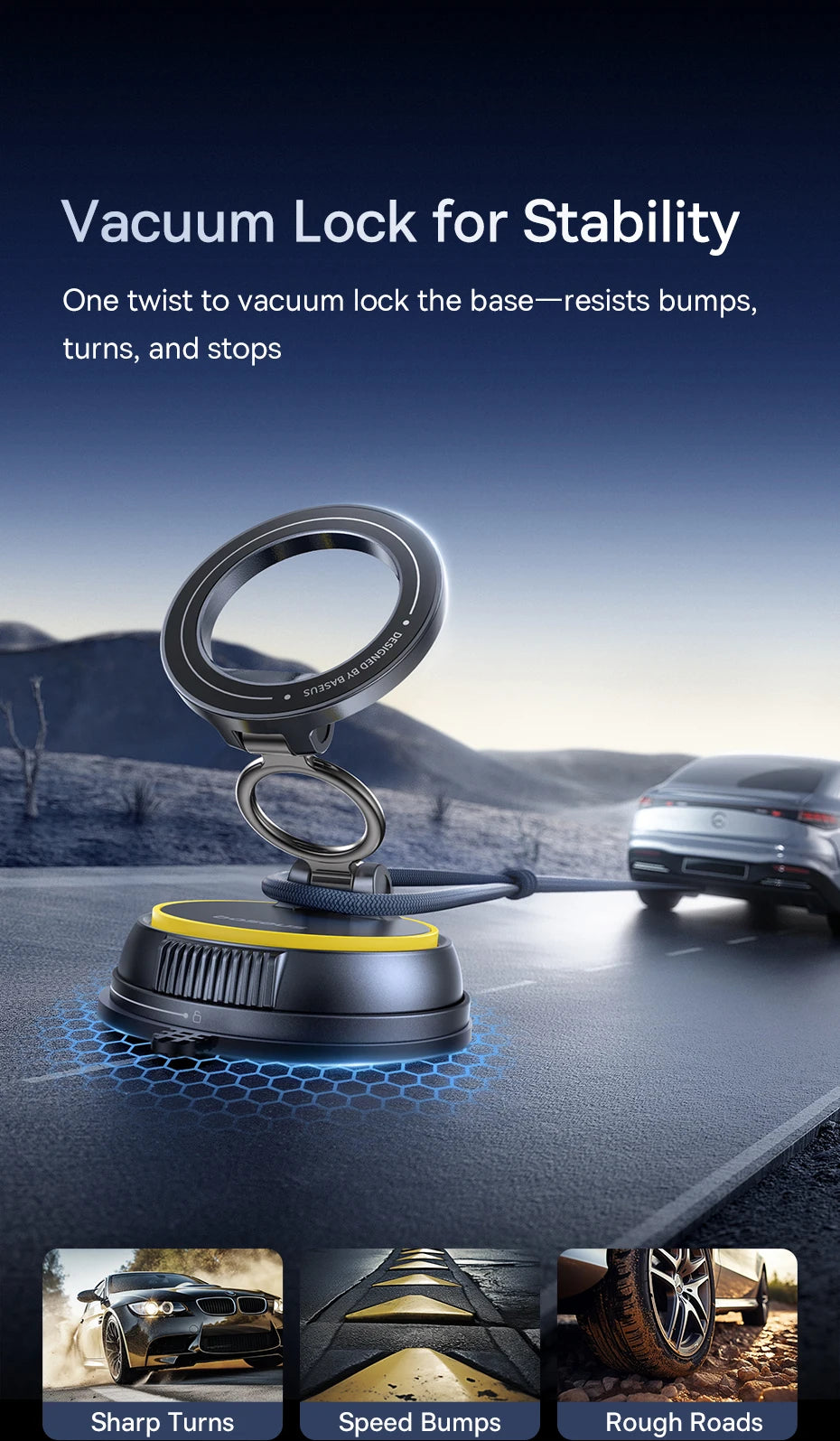 360° Magnetic Car Phone Mount – Hands-Free