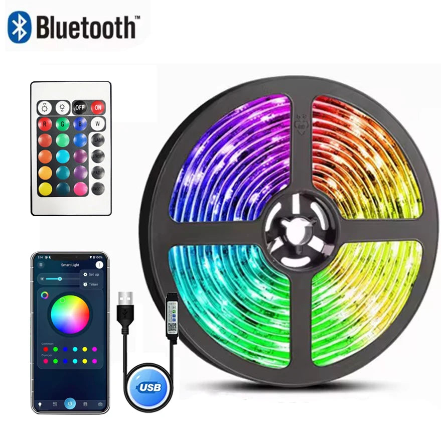 RGB LED Strip Lights – USB, App Controlled TV Backlight