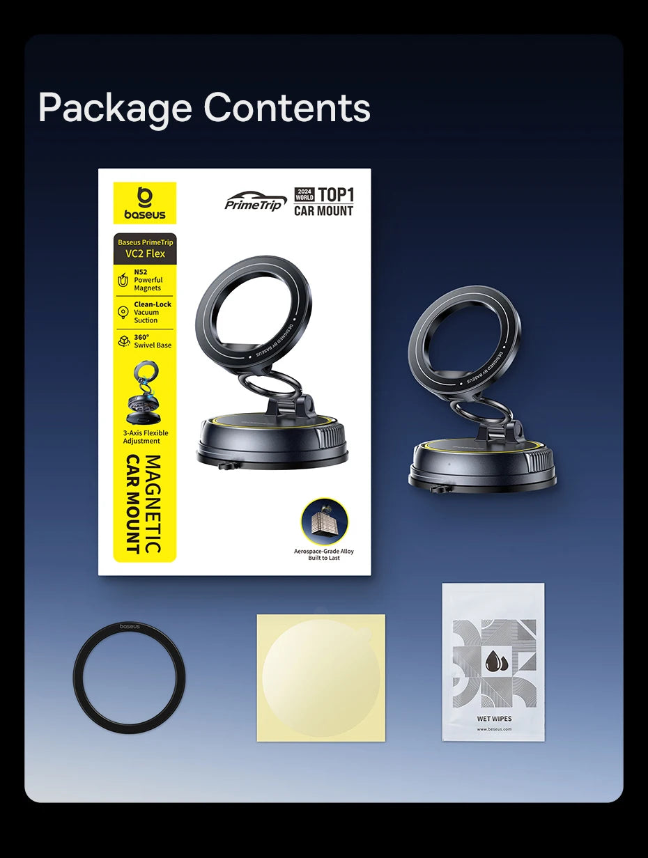 360° Magnetic Car Phone Mount – Hands-Free