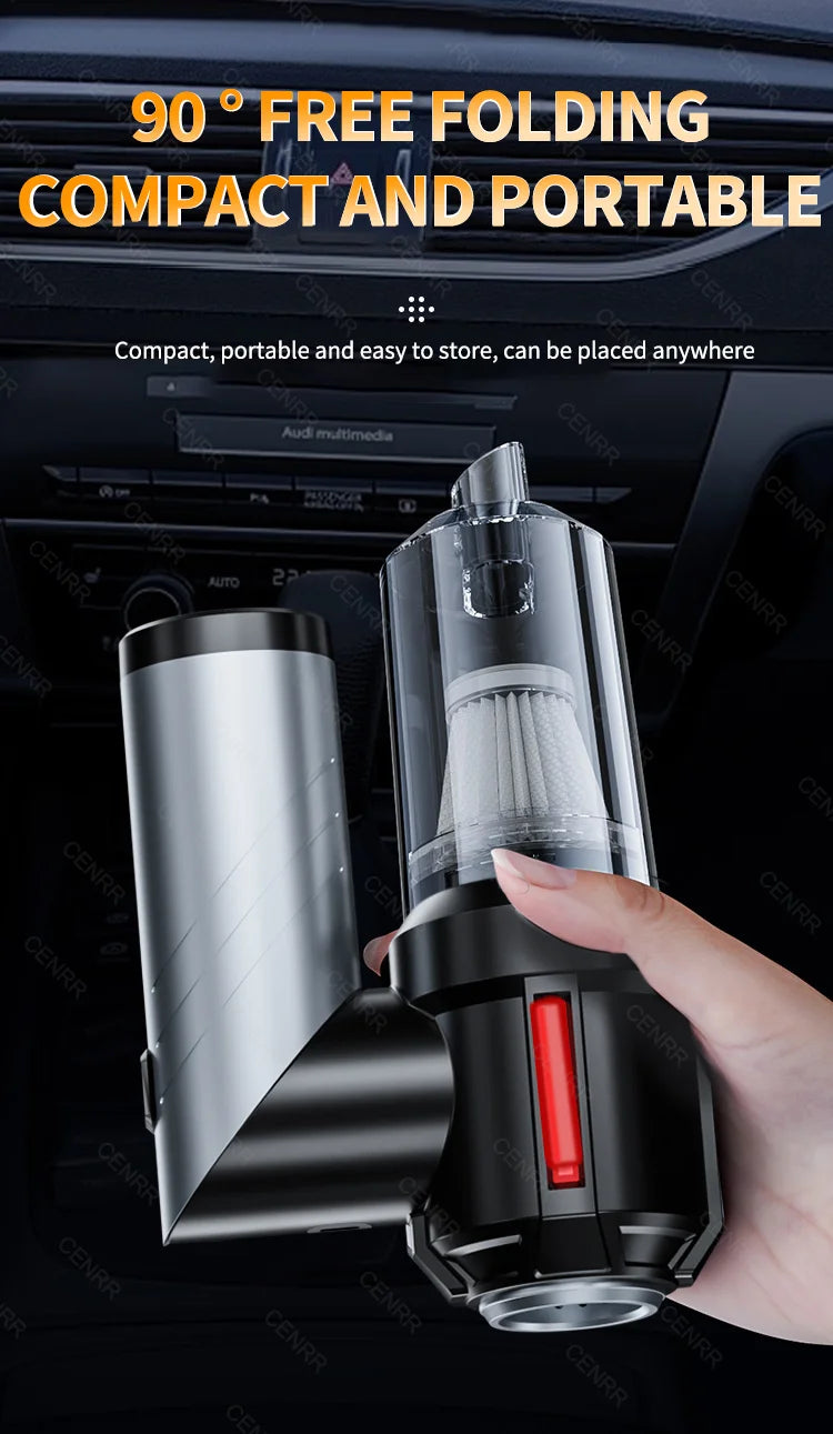 CENRR Portable Car Vacuum – 998000PA Handheld Cleaner