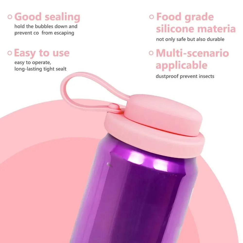 Reusable Soda Can Lid with Straw