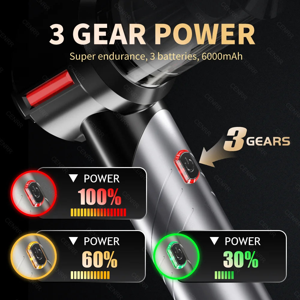 CENRR Portable Car Vacuum – 998000PA Handheld Cleaner