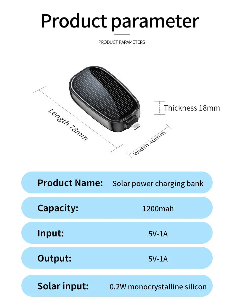 Mini Keychain Power Bank – Fast Charging Portable Phone Charger