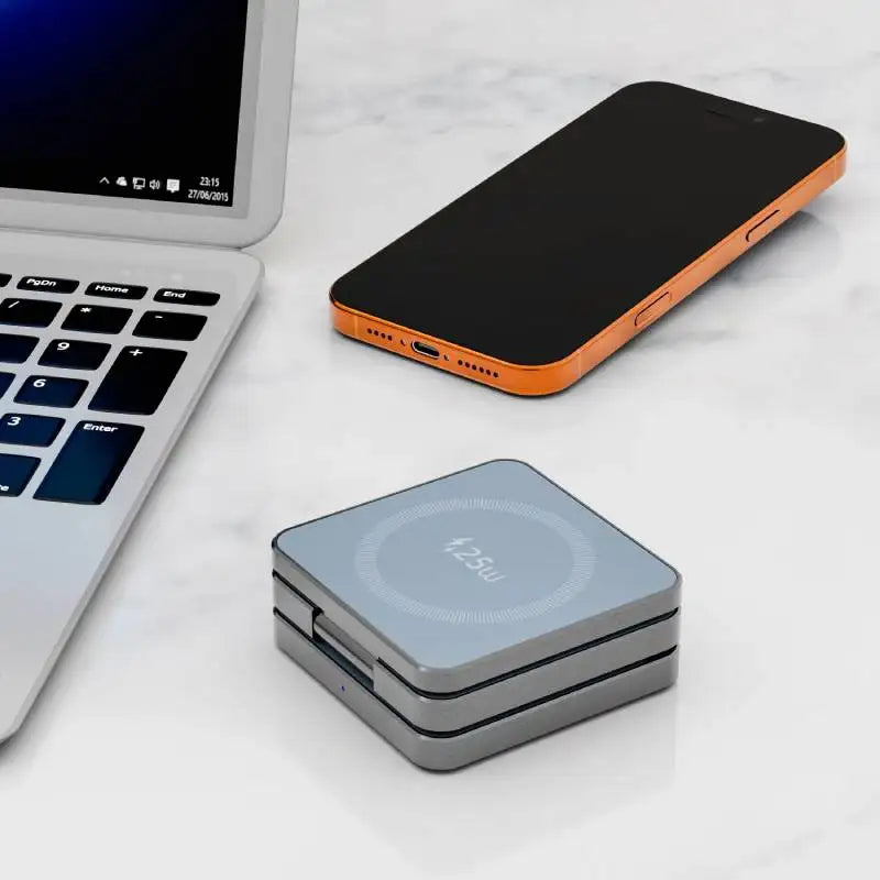 3-in-1 Magnetic Charger for iPhone, Watch & AirPods