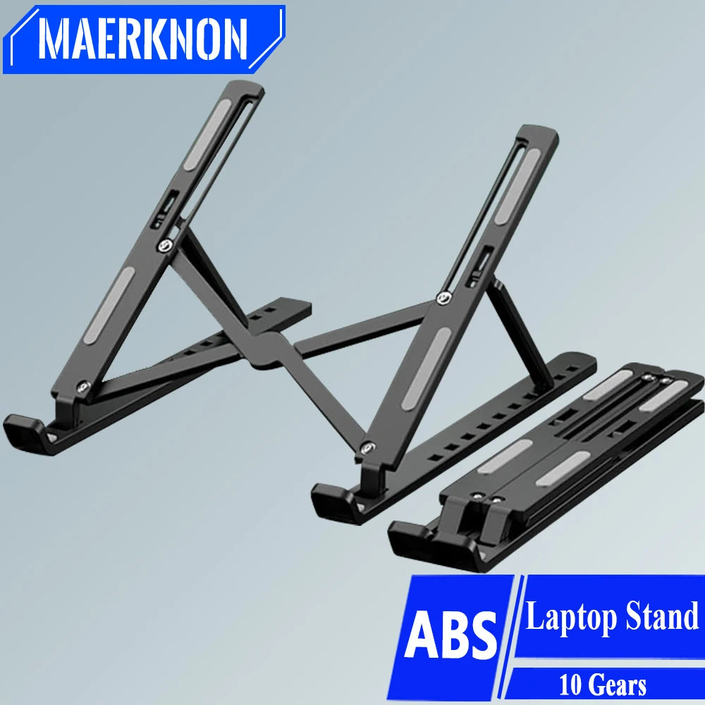 Compact Foldable Laptop Stand – Adjustable, Portable, MacBook Compatible
