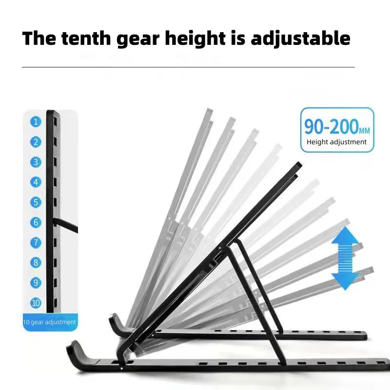 Compact Foldable Laptop Stand – Adjustable, Portable, MacBook Compatible