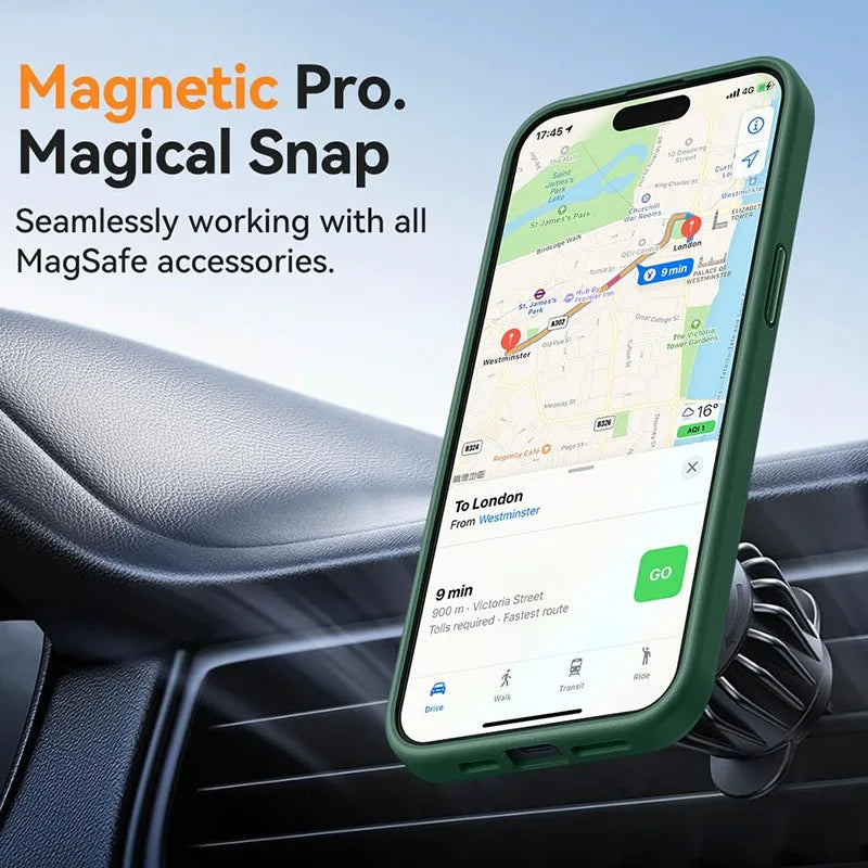 iPhone Magnetic Clear Case – Matt, Kompatibel mit iPhone 11–17