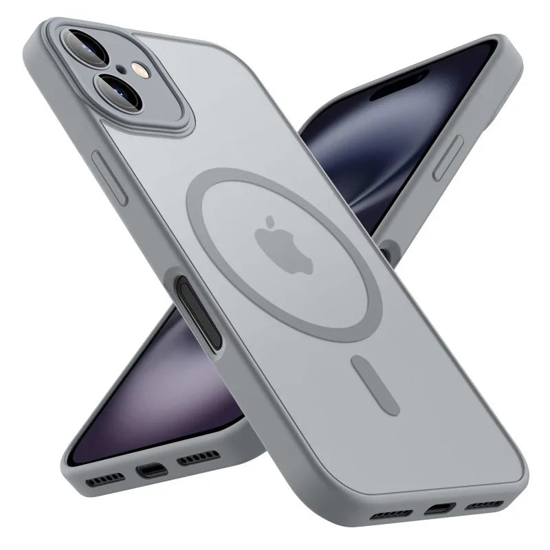 iPhone Magnetic Clear Case – Matte, Compatible with iPhone 11–17