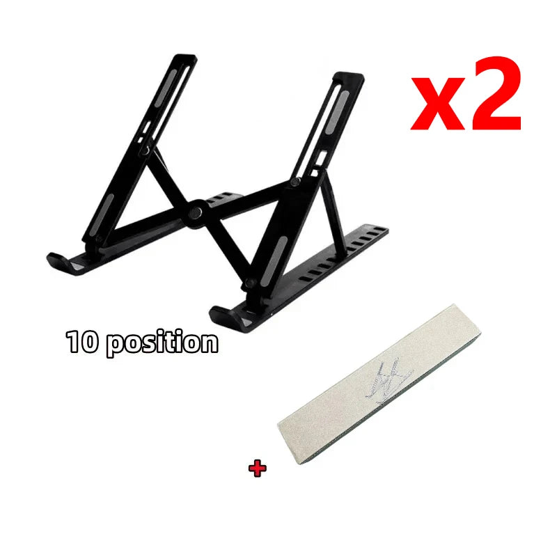 Compact Foldable Laptop Stand – Adjustable, Portable, MacBook Compatible
