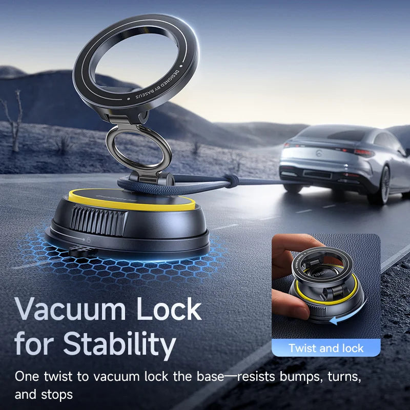 360° Magnetic Car Phone Mount – Hands-Free