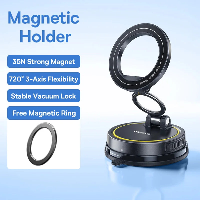 360° Magnetic Car Phone Mount – Hands-Free