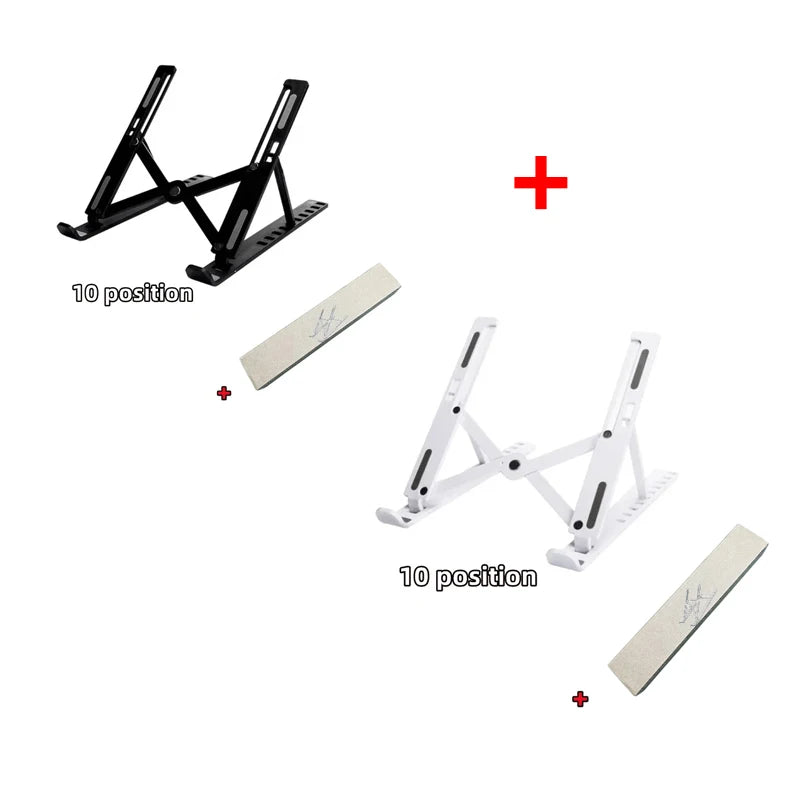 Compact Foldable Laptop Stand – Adjustable, Portable, MacBook Compatible