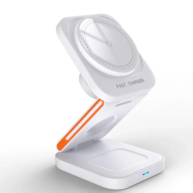 3-in-1 Magnetic Charger for iPhone, Watch & AirPods