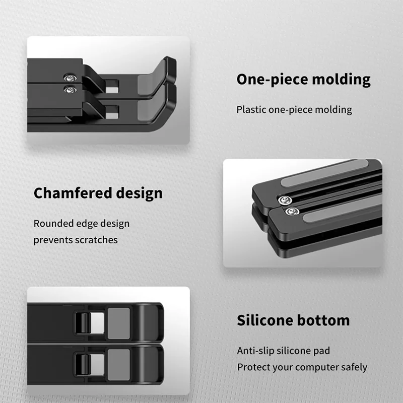 Compact Foldable Laptop Stand – Adjustable, Portable, MacBook Compatible