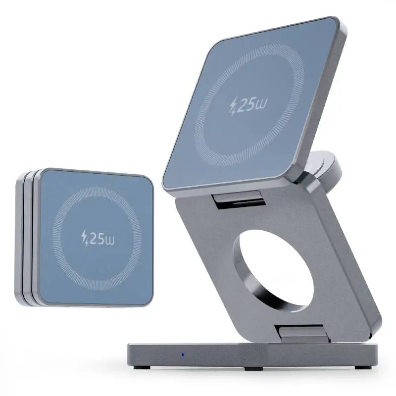 3-in-1 Magnetic Charger for iPhone, Watch & AirPods