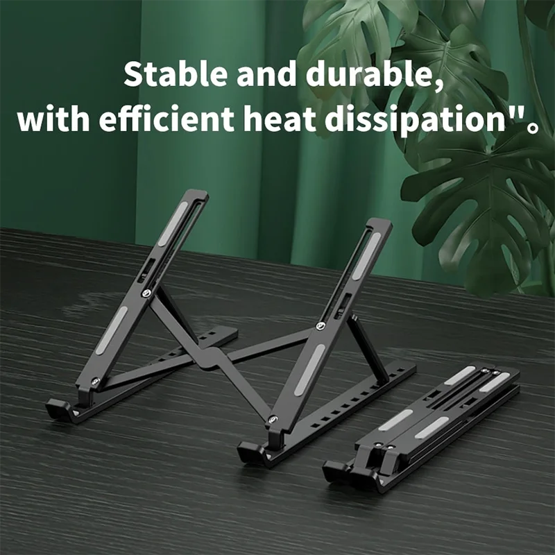 Compact Foldable Laptop Stand – Adjustable, Portable, MacBook Compatible