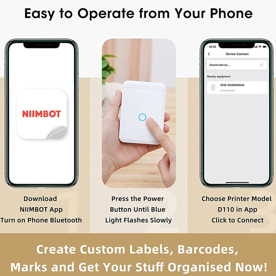 NIIMBOT D110 Mini Label Maker