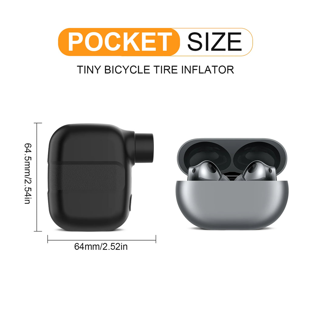 Rechargeable Mini Bike Pump – 100 PSI USB-C