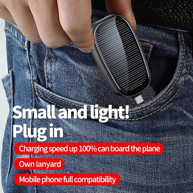 Mini Keychain Power Bank – Fast Charging Portable Phone Charger